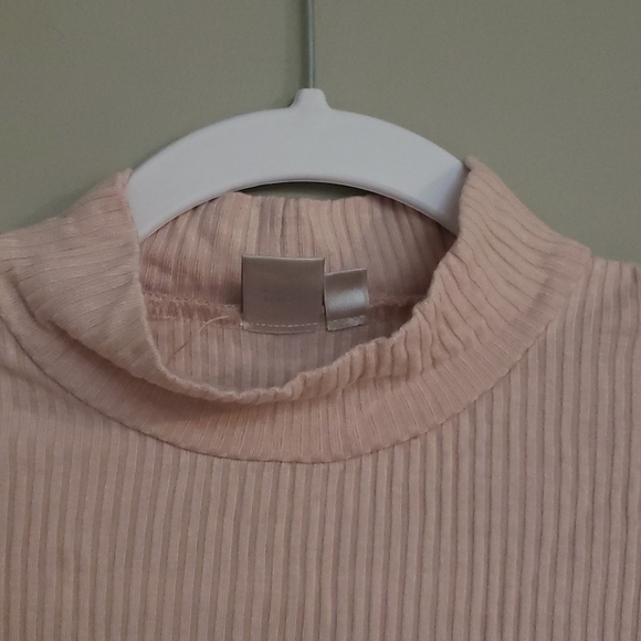 TWIK/SIMONS pink mock neck long sleeve - Picture 2 of 3